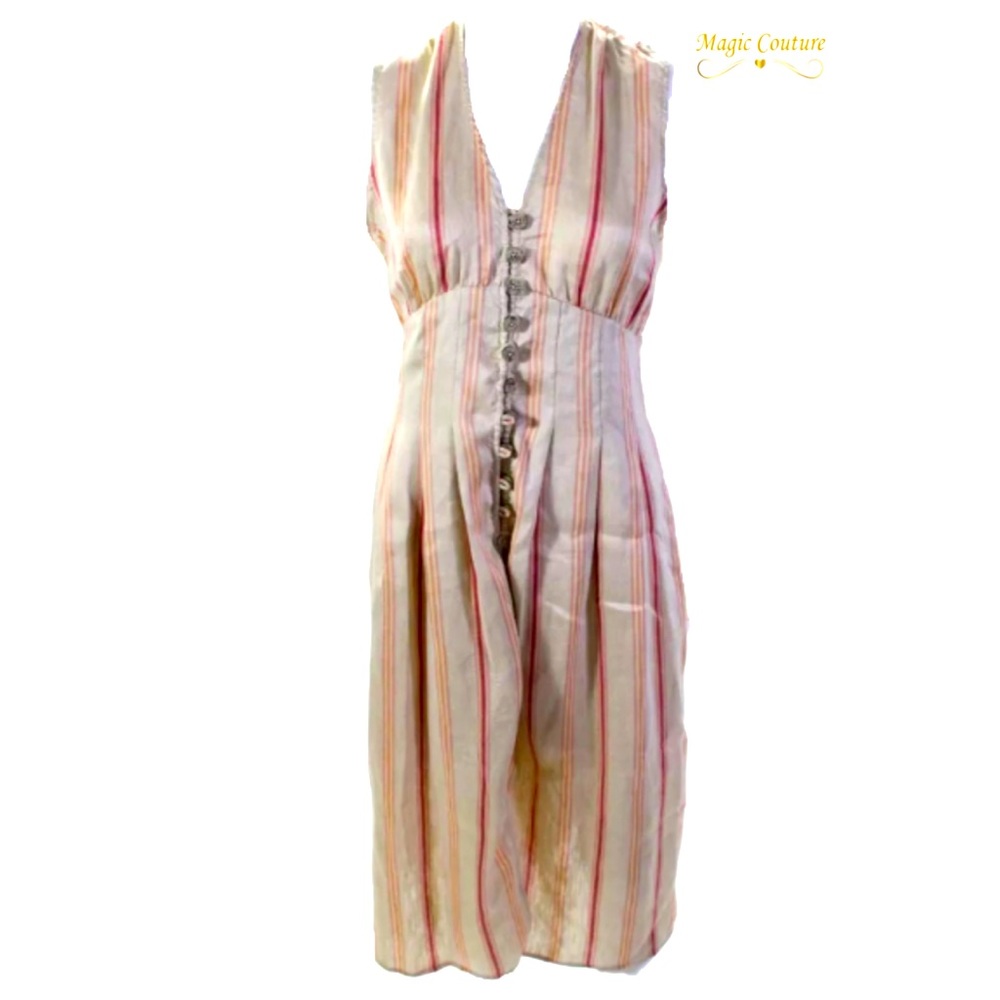 Joie Striped Button Front Dress 💕🤍⭐️ - Picture 1 of 8